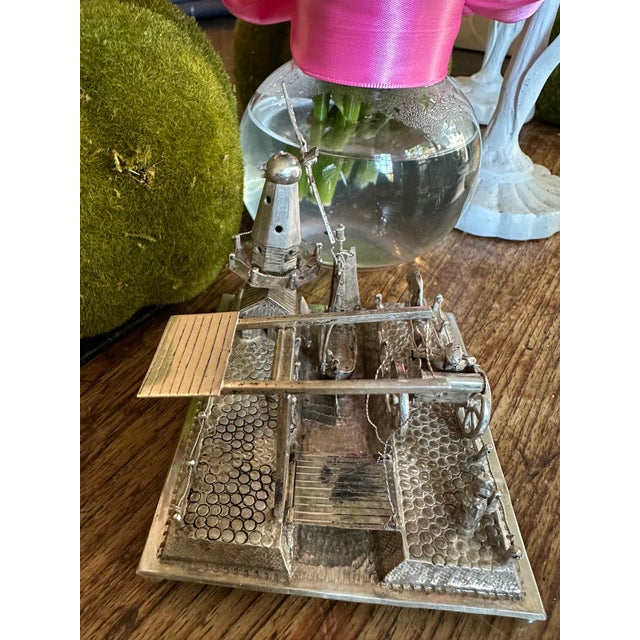 1920s Dutch Silver Mini Quay Scene For Sale In Washington DC - Image 6 of 11