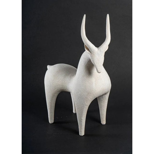 Early 21st Century Gazelle Animal Sculpture by Athena Jahantigh For Sale - Image 5 of 5