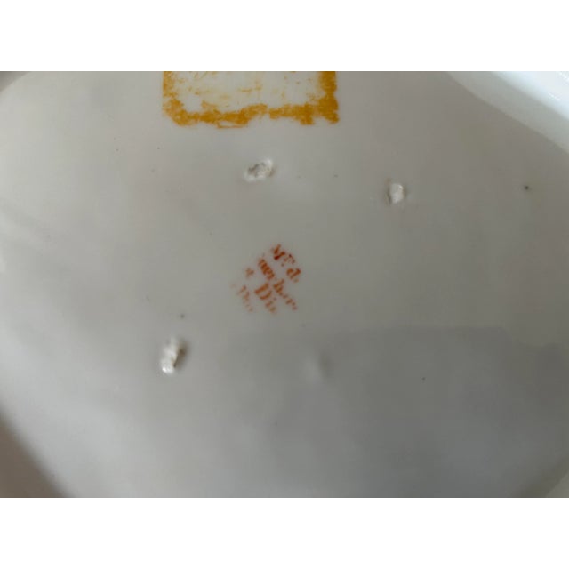 18th Century Paris Porcelain Sprig Cornflower Shell Shape Dishes by Guerhard Et Dihl- a Pair For Sale - Image 10 of 12