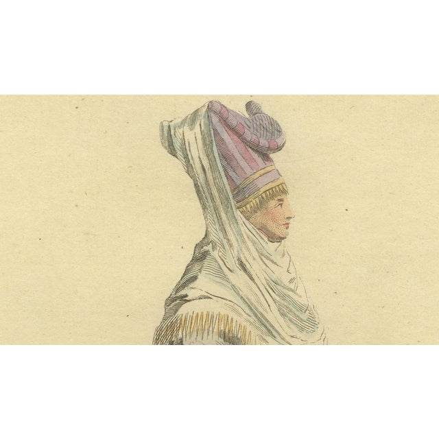 Jefferys, Grecian Woman of Meteline Costume, 1749, Print For Sale - Image 4 of 9