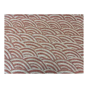 Art Deco Mustard Gold Metallic Burnt Orange Art Deco Chenille Upholstery Fabric