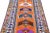 Tribal Orange Vintage Turkish Handmade Multicolor Tribal Designed Wool Runner For Sale - Image 3 of 11