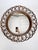 Round bentwood mirror, France, 1960s. An elegant French wall mirror in bentwood, characterized by its circular frame...