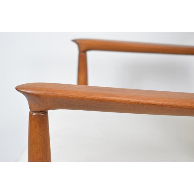 Vintage Beige Fabric Armchair by E. Homma, 1960s For Sale - Image 10 of 12