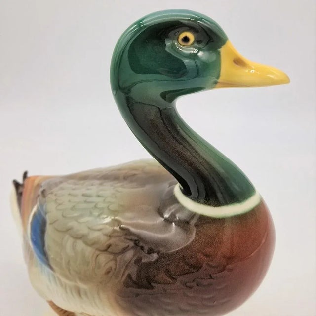 Large Vintage Duck in Porcelain from Göbel, 1970s For Sale - Image 6 of 12