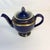 1950s Vintage Art Deco Hollywood Regency Cobalt Blue Tea Pot, Hall China Company For Sale - Image 4 of 11