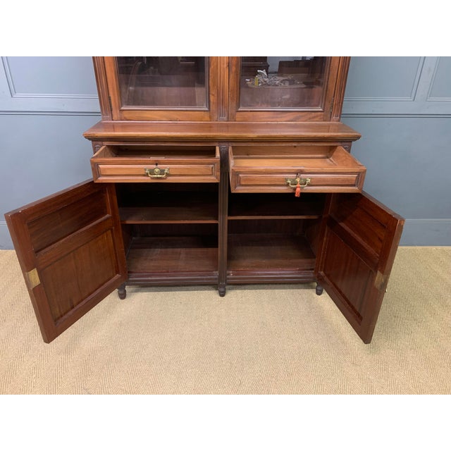 Victorian Mahogany Bookcase, 1895 For Sale - Image 6 of 18