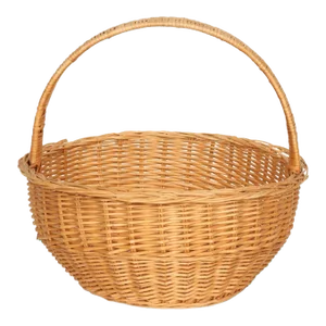 Woven Wicker Shopping Basket