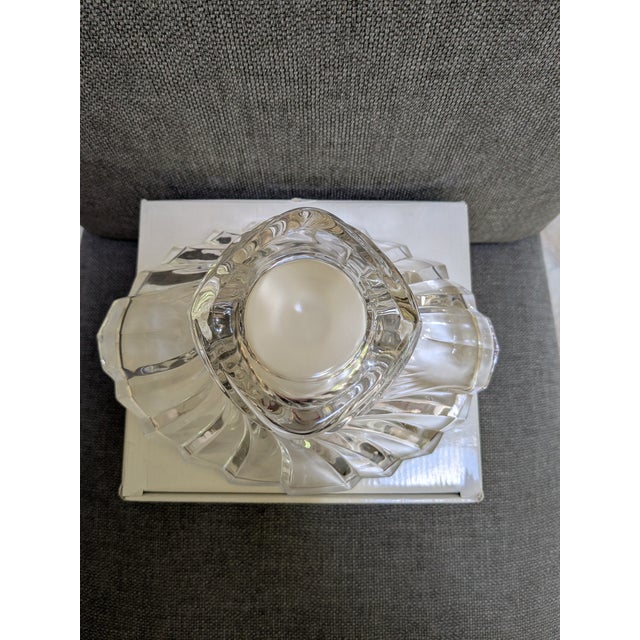 Mikasa Mikasa Flores Flair Crystal Bowl With Box For Sale - Image 4 of 11