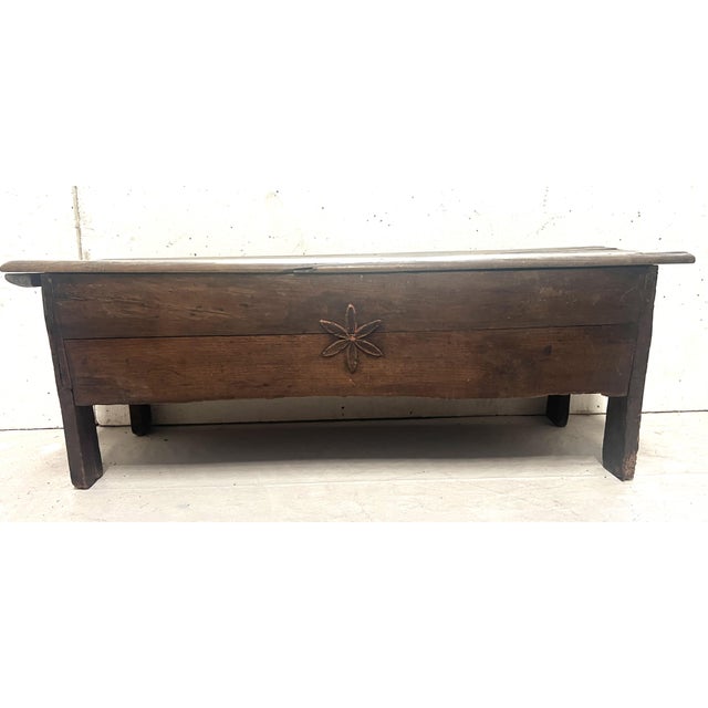 Antique Elm Star Chest, 1700s For Sale - Image 17 of 17