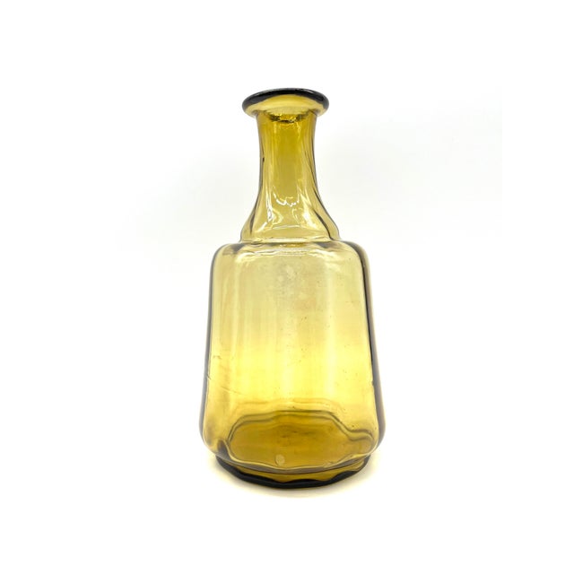 Mid-Century Modern Mid-Century Modern Amber Glass Vase by Arthur Percy for Gullaskruf, Sweden, 1950s For Sale - Image 3 of 17