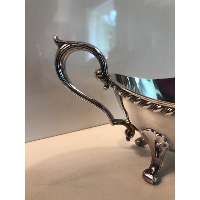 1940s 1940s Silverplate Gravy or Sauce Boat For Sale - Image 5 of 7