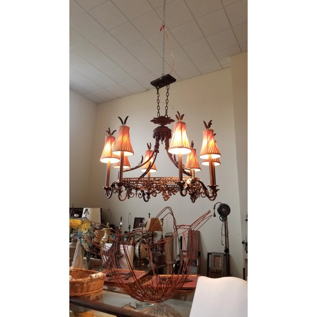 French Country Style Chandelier For Sale - Image 9 of 10