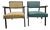 Pair of Steelcase Mid-Century Modern Lounge Armchairs in Original Upholstery For Sale