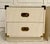 1970s 1970's Pair of White Campaign Nightstands For Sale - Image 5 of 12