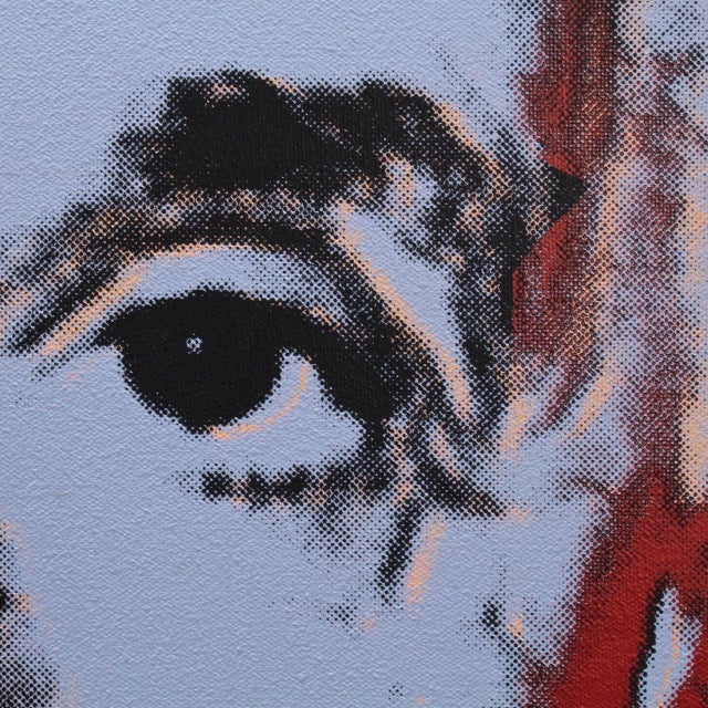 Einstein State I, a Pop-Art Screen-Print of Albert Einstein by Sak Steve Kaufman For Sale - Image 9 of 13