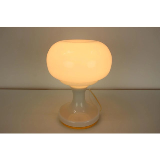 Glass Table Lamp by Valasske Mezirici, 1970s For Sale - Image 9 of 10