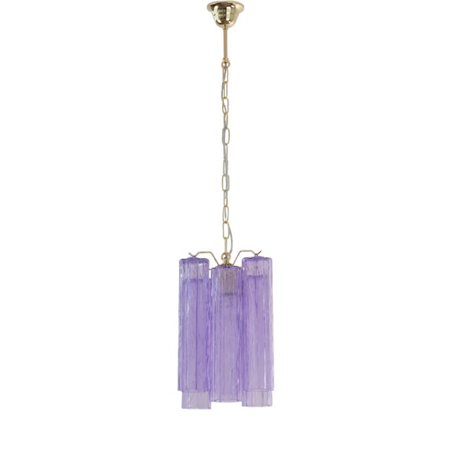 Tronchi Chandelier in Purple Wisteria, Italy, 1990s For Sale