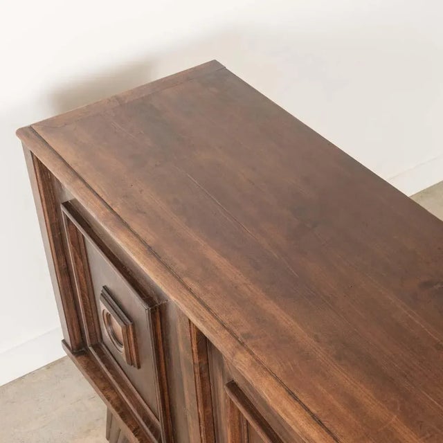1940s French Brutalist Oak Sideboard For Sale - Image 12 of 15