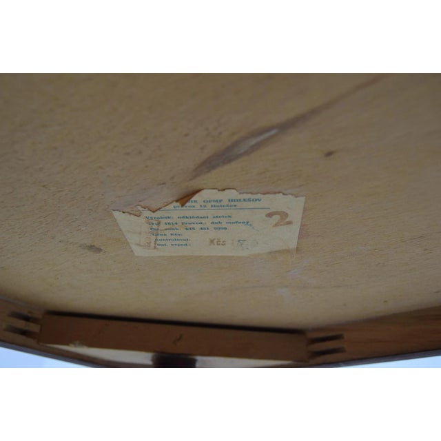 Mid-Century Side Table from Drevopodnik Holesov, 1960s For Sale - Image 12 of 13