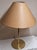 Vintage Brass Table Lamp with Handmade Faux Leather Swivel Shade, 1970s For Sale - Image 6 of 16