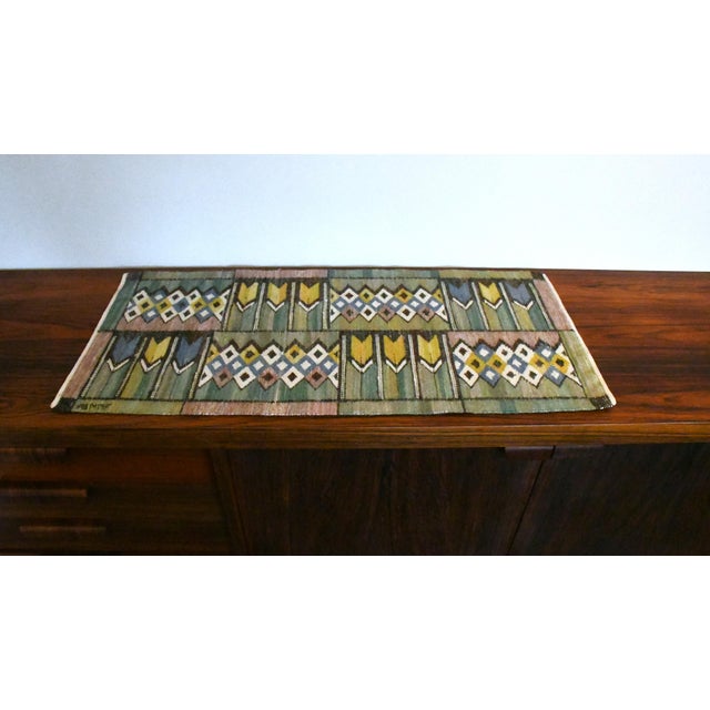 Swedish Handwoven Flax Table Cloth by Märta Måås-Fjetterström for ABMMF, 1930s For Sale - Image 11 of 12