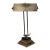 Vintage Traditional Patinated Brass and Black Marble Tabletop Adjustable Desk Lamp For Sale