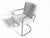 Set of 4 Bauhaus-Style Chrome Cantilever Dining Chairs in Oyster Upholstery For Sale - Image 14 of 16