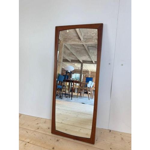 Vintage Teak Mirror, Denmark, 1963 For Sale - Image 4 of 4