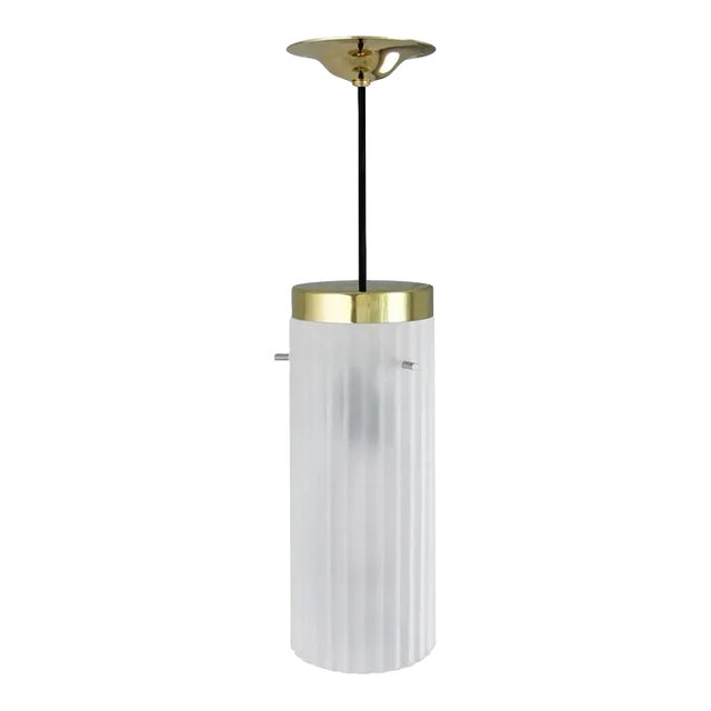 Bula Reeded Cylinder Pendant Brass For Sale