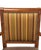 Traditional Wood Accent Armchair With Striped Upholstered Back and Nailhead Trim For Sale In Greensboro - Image 6 of 6