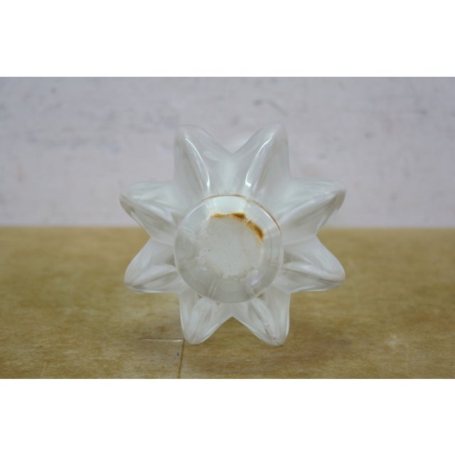 Late 20th Century Lalique France Crystal Marie Claude Soliflore Frosted Etched Crystal Vase 14" For Sale - Image 5 of 14