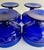 Mid 20th Century Set of 4 Colony Glass Co. Crown Cobalt Blue Pedestal Dishes For Sale - Image 14 of 16