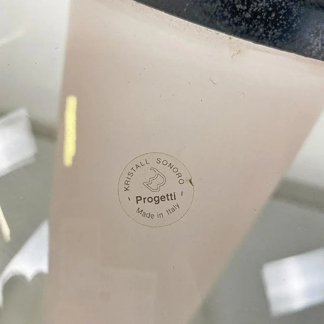 Modern Italian Crystal Vase by Gianfranco Frattini for Kristal Sonoro, 1980s For Sale - Image 11 of 12