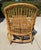 Vintage Rattan Stick Wicker Art Deco Chaise With New Perennials Upholstery For Sale - Image 9 of 13