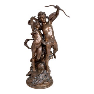 Leopold Steiner "Cupid and Psyche" Bronze For Sale