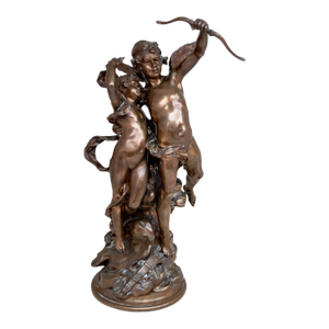 Leopold Steiner "Cupid and Psyche" Bronze