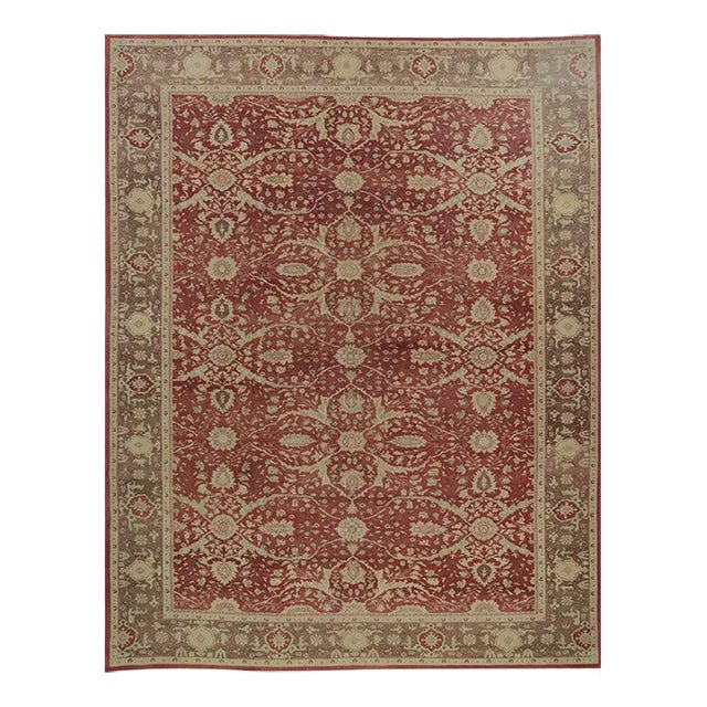 Handwoven Sultanabad Style Area Rug 11’2″ X 14’4″ For Sale