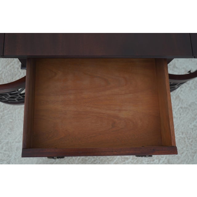 Craftique Mahogany Dropleaf Pembroke Table For Sale In Philadelphia - Image 6 of 18