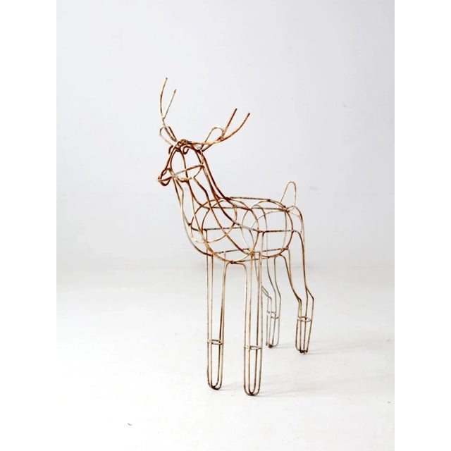 Mid Century Metal Reindeer For Sale - Image 10 of 11