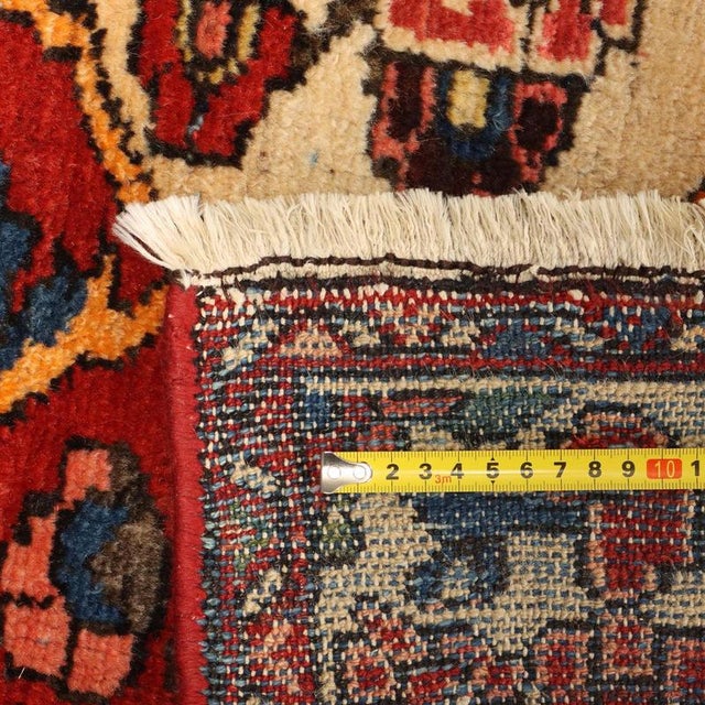 Red Bakhtiary Rug in Cotton and Wool For Sale - Image 8 of 9