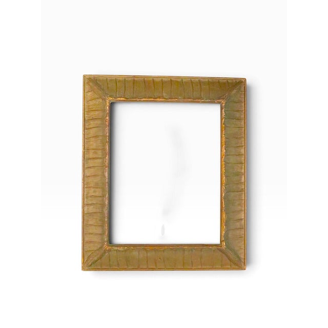 Antique Gesso Gold Gilt Arts and Crafts Frame For Sale - Image 4 of 10