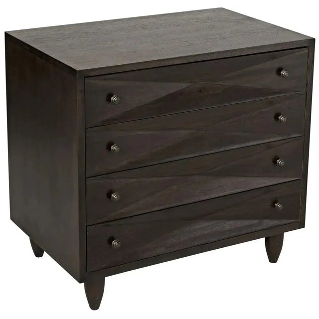 Not Yet Made - Made To Order NOIR Diamond Chest, Ebony Walnut For Sale - Image 5 of 5