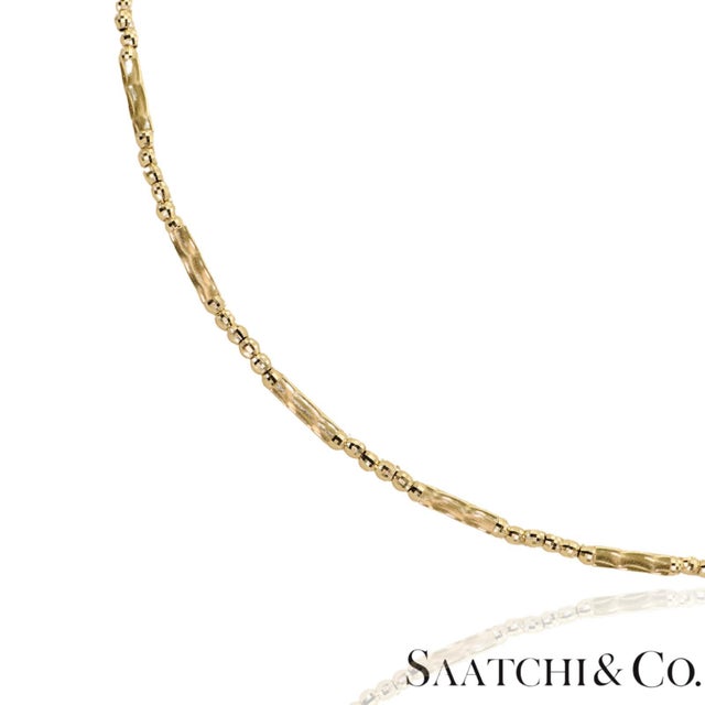 18k (750) Yellow Gold: Bracelet / Bangel / Necklace, Magnetic Chain. For Sale - Image 9 of 14