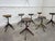 Beautiful and extremely rare set composed of several old industrial workshop stools dating from the 1950s, attributed to...