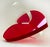 Michael Gitter Clear and Red Lucite Interlocking Hearts "Love Sculpture" For Sale In Miami - Image 6 of 10