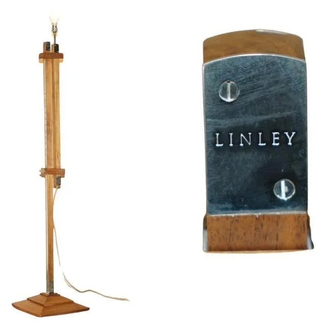 Height-Adjustable Floor Lamp with Chrome Fittings by David Linley For Sale - Image 13 of 13