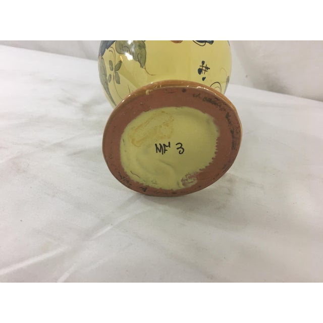 French Provincial Martes Toulousain Yellow Pitcher For Sale - Image 3 of 5
