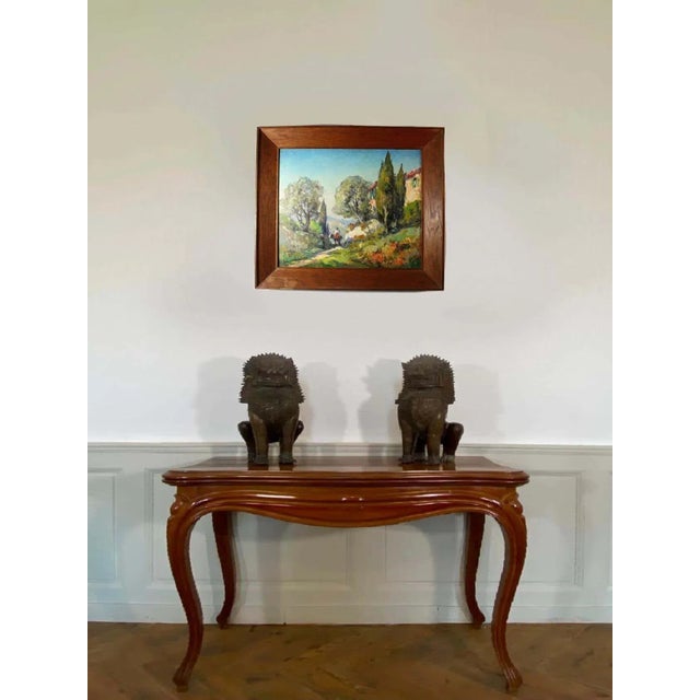 Marius Hubert-Robert, Small Farmhouse in the Sun, Early 20th Century, Oil on Canvas For Sale - Image 7 of 11