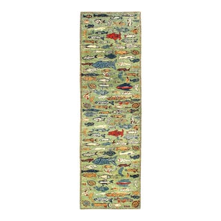 Fine Hand Knotted Gabbeh Fish Design For Sale